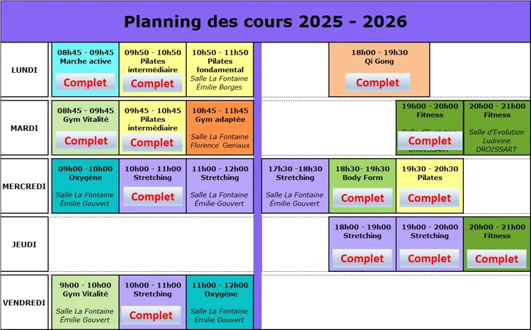 Planning 2025-2026
